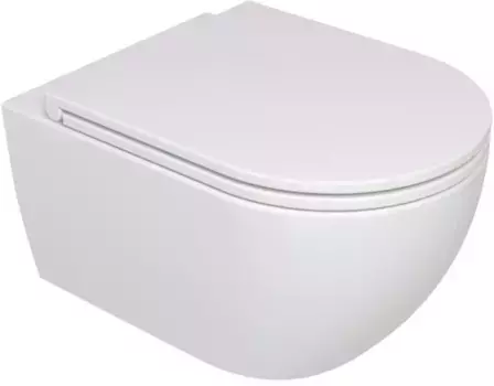 Унитаз подвесной GSG Like LKWCSO001 безободковый, белый матовый