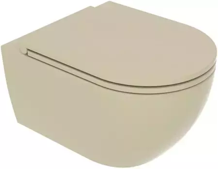 Унитаз подвесной GSG Like LKWCSO016 безободковый, медовый матовый