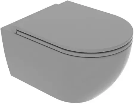 Унитаз подвесной GSG Like LKWCSO020 безободковый, цемент матовый