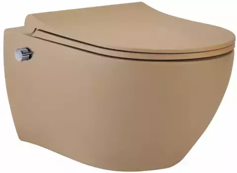 Подвесной безободковый унитаз с функцией биде с сиденьем микролифт beWash Bogen 88343673