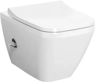 Унитаз подвесной VitrA Integra Square 7082B003-7209 безободковый, с функцией биде, белый