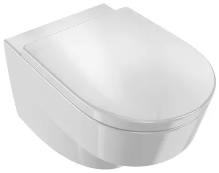Унитаз подвесной Jacob Delafon Odeon Rive Gauche EDR102-00 + E24888-00 безободковый, с сиденьем, белый