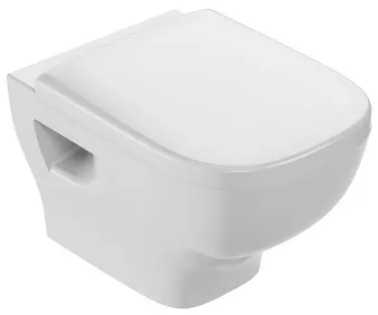 Подвесной безободковый унитаз с сиденьем Jacob Delafon Struktura EDF102-00 + E4272-00