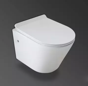 Подвесной безободковый унитаз с сиденьем микролифт Mira MR-B4836