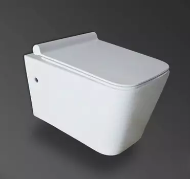 Подвесной безободковый унитаз с сиденьем микролифт Mira MR-B5735