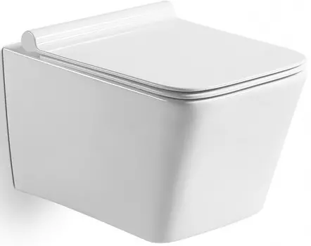 Подвесной безободковый унитаз с сиденьем микролифт MEER MR-2101