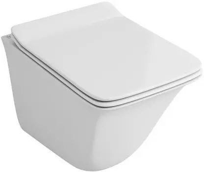 Подвесной безободковый унитаз с сиденьем микролифт OWL 1975 Eter OWLT190203