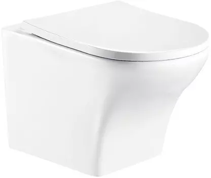 Унитаз подвесной WeltWasser Odenbach 004GL-WT безободковый, с сиденьем микролифт, белый