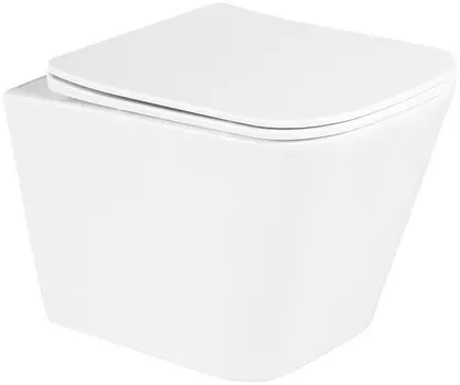 Унитаз подвесной BelBagno Due BB3103CHR/SC безободковый, с сиденьем микролифт, белый