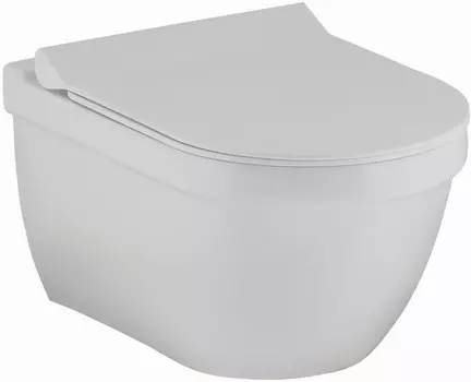 Подвесной безободковый унитаз с сиденьем микролифт Berges Key 082120