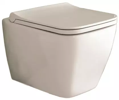 Подвесной безободковый унитаз с сиденьем микролифт Berges Quad 082104