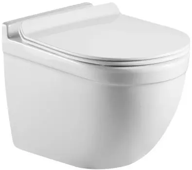 Подвесной безободковый унитаз с сиденьем микролифт Esbano Mino