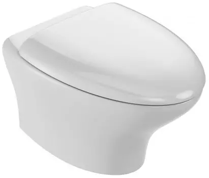 Унитаз подвесной Jacob Delafon Nouvelle Vague EDJ102-00 + E20068-00 безободковый, с сиденьем микролифт, белый