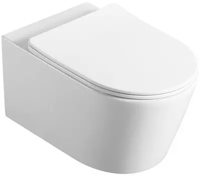 Унитаз подвесной Vincea Cute VT1-24 безободковый, с сиденьем микролифт, белый