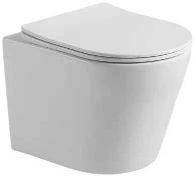 Унитаз подвесной Vincea Piatti VT1-11S безободковый, с сиденьем микролифт, белый