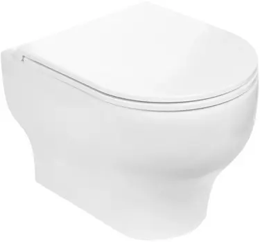 Унитаз подвесной WeltWasser Erlenbach 004GL-WT безободковый, с сиденьем микролифт, белый