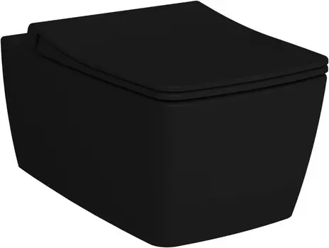 Унитаз подвесной VitrA Metropole 7672B083-0101 безободковый, черный матовый