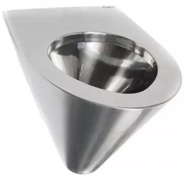 Унитаз подвесной Nofer WC 13018.S нержавеющая сталь