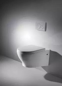 Унитаз подвесной Bravat Rael C01017UW-A-ENG с сиденьем микролифт, белый