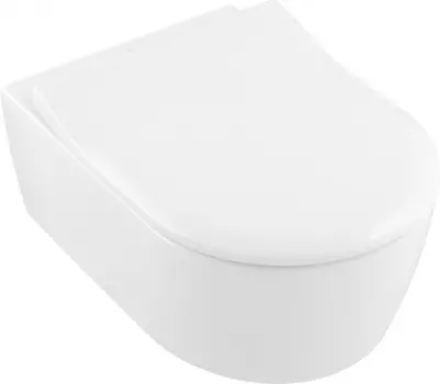 Унитаз подвесной Villeroy & Boch Avento 5656RS01 безободковый, с сиденьем микролифт, альпийский белый
