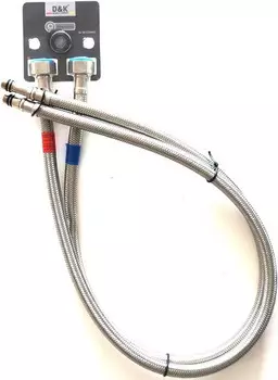 Подводка для смесителя 80 см M10 х 1/2" пара D&amp;K DC1250031
