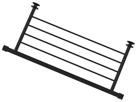 Полка для полотенец 53,8 см черный матовый Сунержа 31-2012-4470