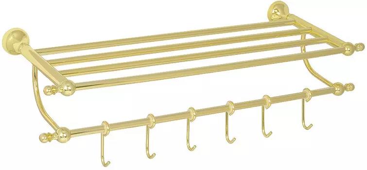 Полка для полотенец 63,5 см Veragio Gialetta Dorato VR.GIL-6426.DO