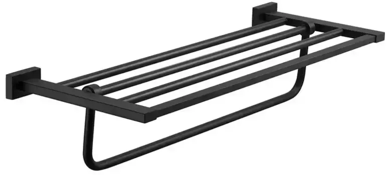 Полка для полотенец Belz B90324 62 см, черный матовый