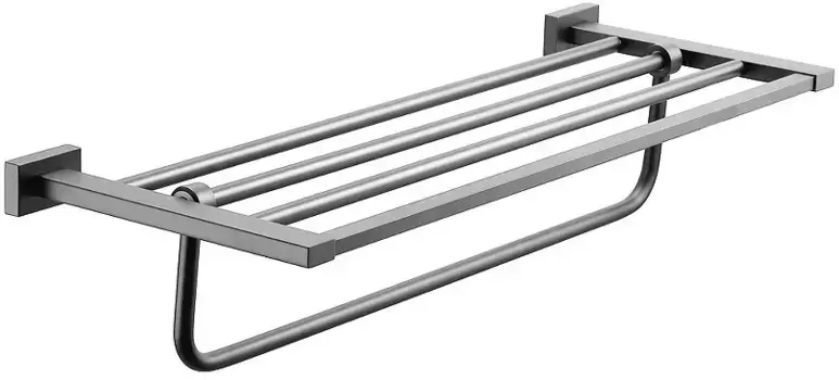 Полка для полотенец Belz B90424 62 см, вороненая сталь