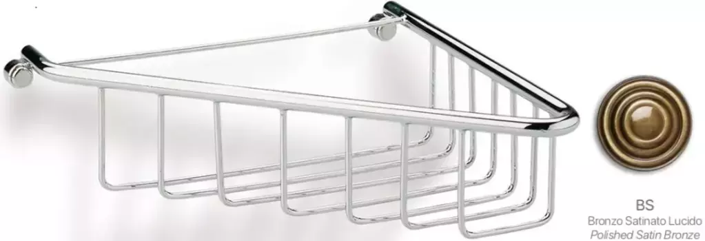 Полка для ванной Stil Haus 571(25) угловая, бронза