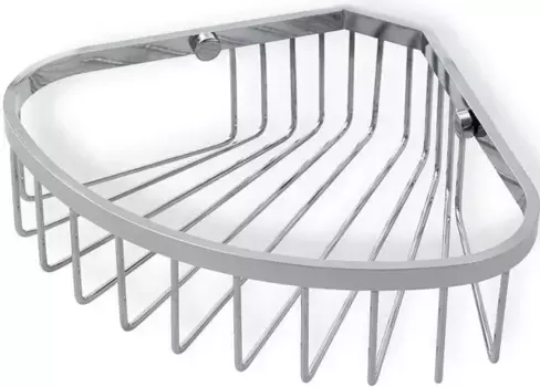 Полка для ванной Stil Haus 874(08) 18x18 см, угловая, хром