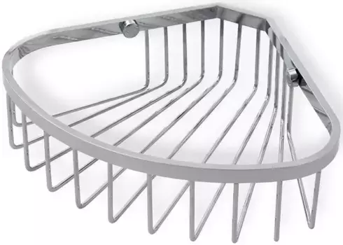 Полка для ванной Stil Haus 875(08) 20x20 см, угловая, хром