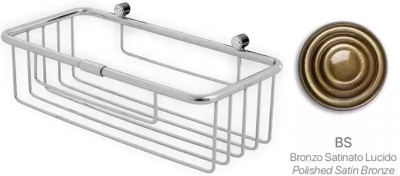 Полка для ванной Stil Haus D15(25) 25 см, бронза