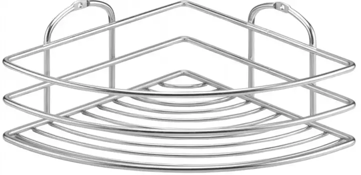 Полка для ванной Tekno-tel BK021 20x20 см, угловая, хром