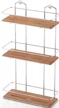 Полка для ванной Tekno-tel BK077P 30 см, тройная, хром