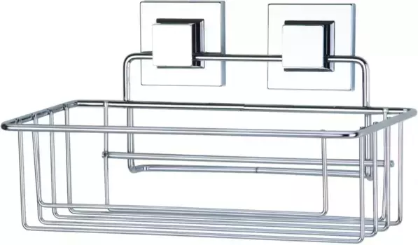 Полка для ванной Tekno-tel EF254 27 см, самоклеящаяся, хром