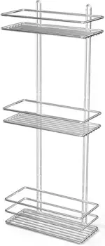 Полка для ванной Tekno-tel LM006 25 см, тройная, хром