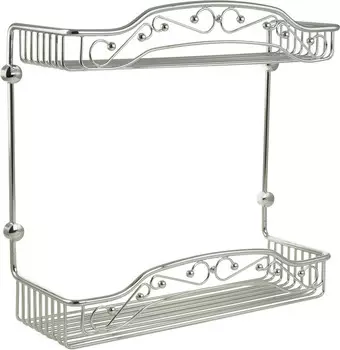 Полка-решетка двойная с галереей Migliore Complementi ML.COM-50.702 CR