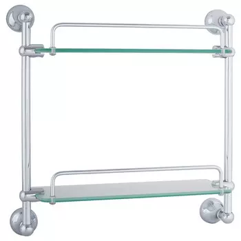 Полка стеклянная 32,5 см Veragio Gialetta Cromo VR.GIL-6412.CR