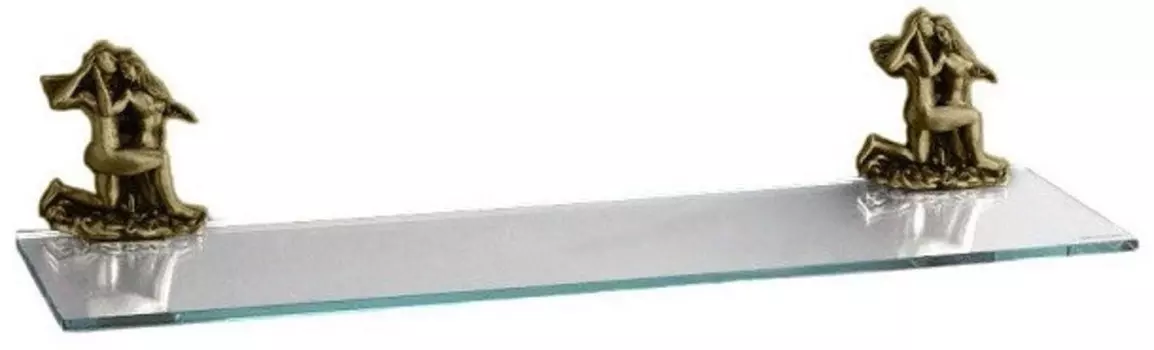 Полка стеклянная 60 см бронза Art&amp;Max Romantic AM-0813-B