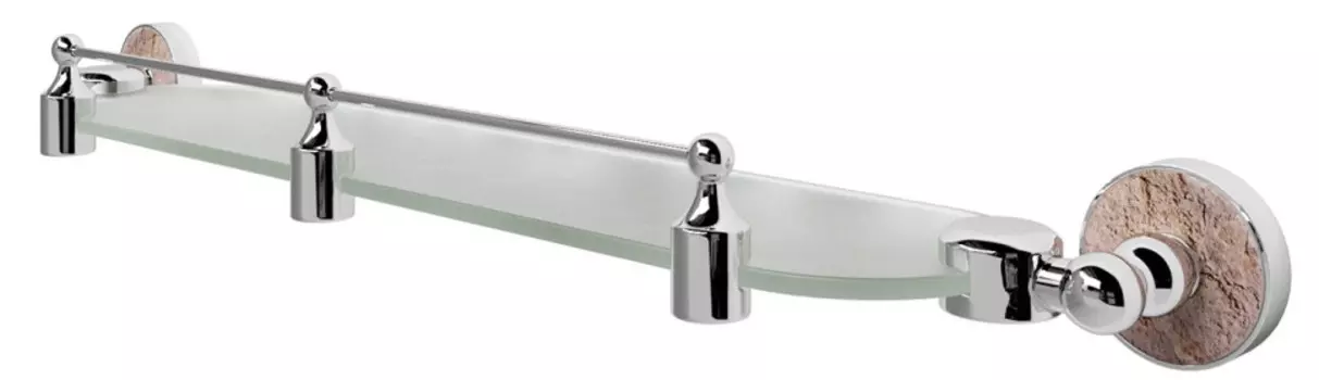 Полка стеклянная 61 см WasserKRAFT Nau K-7744