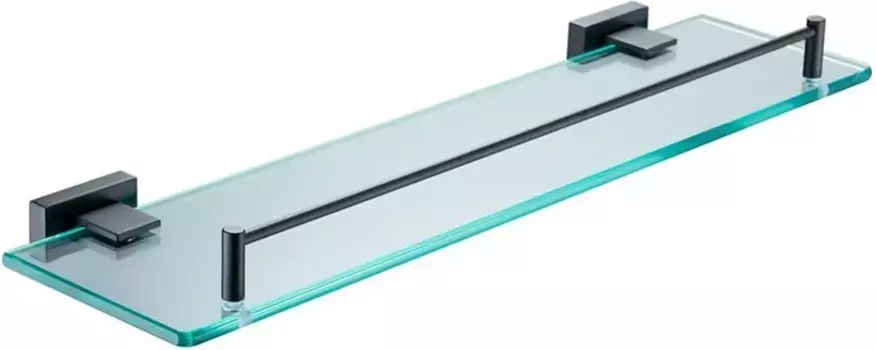 Полка стеклянная Belz B90307 50 см, черный матовый