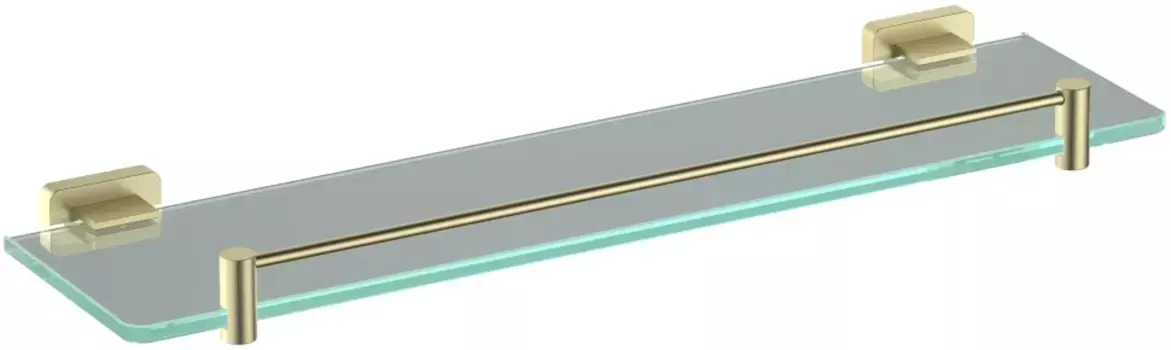 Полка стеклянная Schein Klimt 9272BG 50 см, золотой матовый