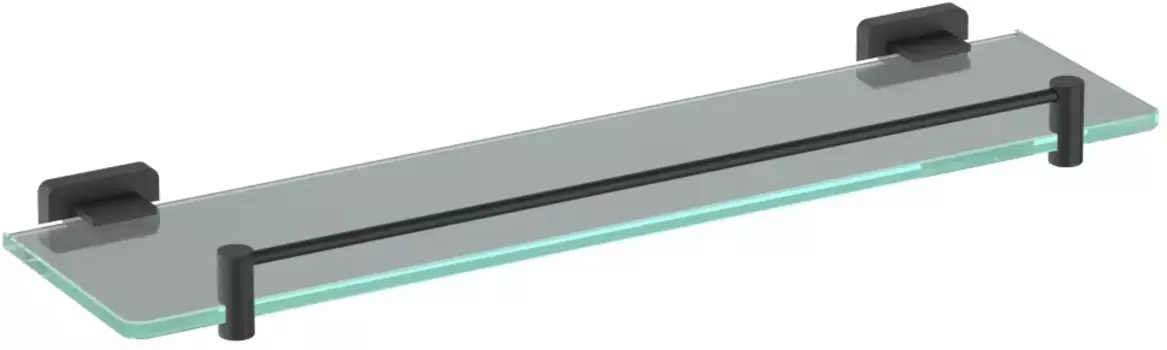 Полка стеклянная Schein Klimt 9272MB 50 см, черный матовый