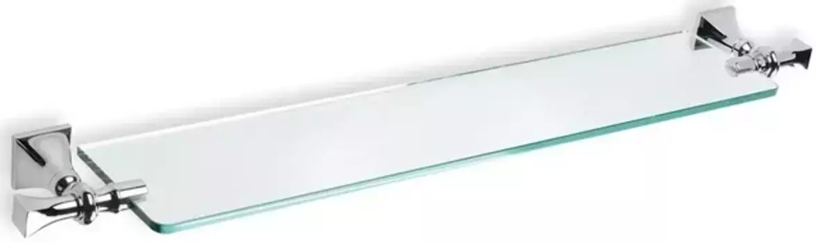 Полка стеклянная Stil Haus Prisma PR04(08) 75 см, хром