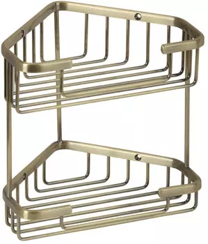 Полка угловая 18,5x18,5 см Veragio Baskets Bronzo VR.GFT-9053.BR