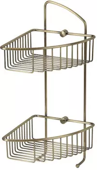 Полка угловая 18x20 см Veragio Baskets Bronzo VR.GFT-9037.BR