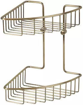 Полка угловая 20x20 см Veragio Baskets Bronzo VR.GFT-9034.BR