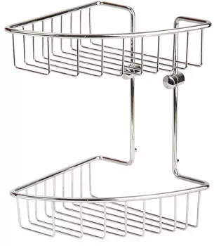 Полка угловая 20x20 см Veragio Baskets Cromo VR.GFT-9034.CR