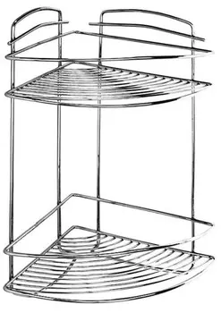 Полка угловая 22x22 см Milardo 209WC20M44